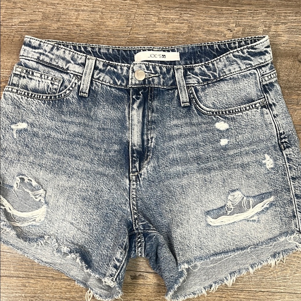 Joe's Jeans High Rise Blue Denim Shorts